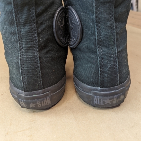 Converse All Star Chuck Taylor Triple Black High Top Sneakers Men's 8 Women's 10 - Picture 9 of 11